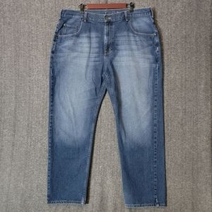 Nautica Jeans Mens 41x30* Blue Relaxed Straight Leg 100% Cotton Faded Denim